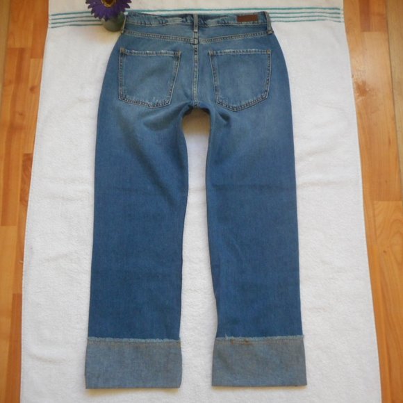 New Abercrombie & Fitch Jeans Size 26/2 Cuffed Ames Boyfriend Denim - Picture 6 of 10